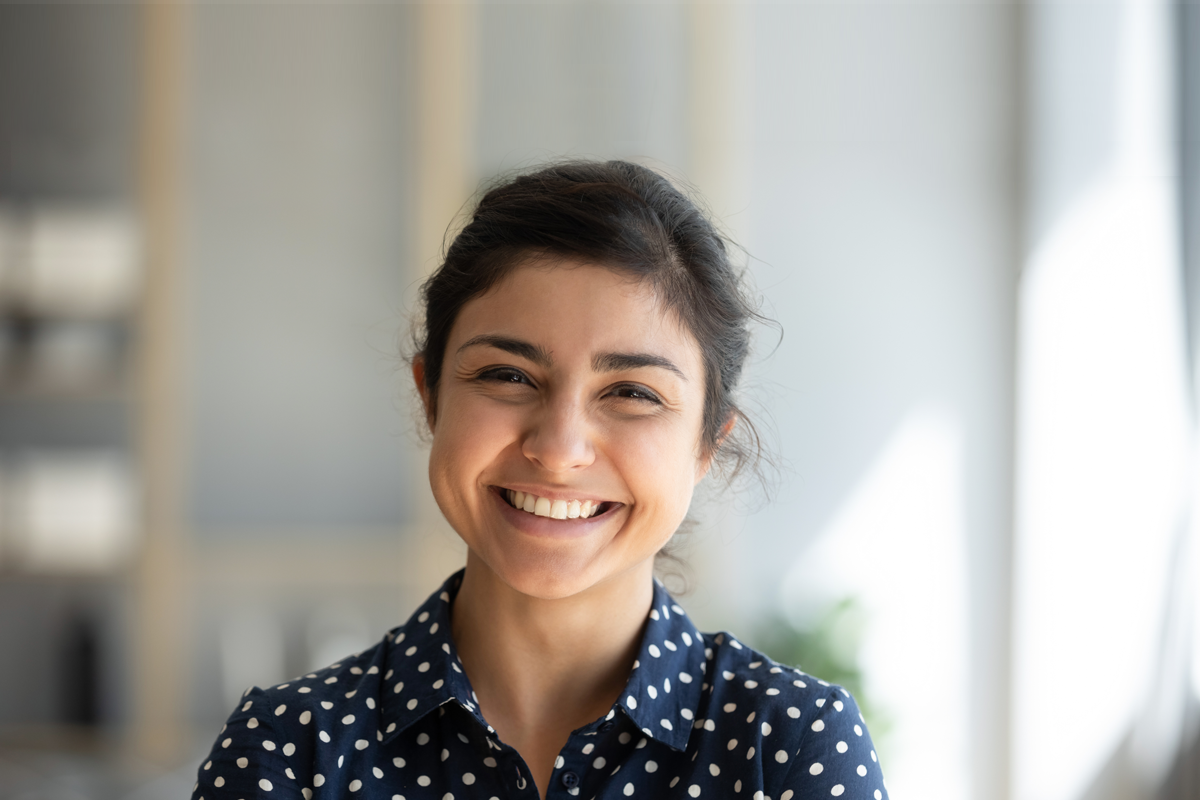 Smiling  person