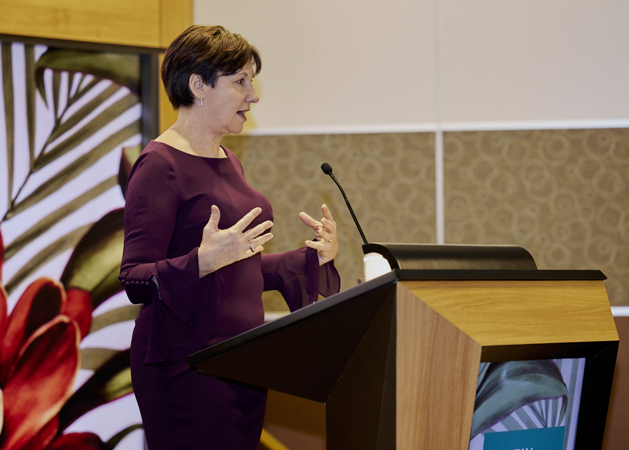 Kerri Hartland speaking at the ONI Connect+ Speaker Series