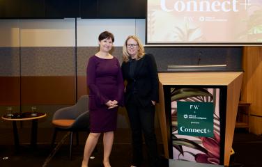 Kerri Hartland speaking at the ONI Connect+ Speaker Series